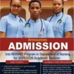 College of Nursing Sciences Alor (CONSALOR) Post UTME Form for 2025:2026 ND:HND Nursing Admission