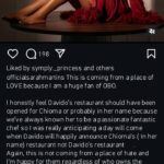 Sarah Martins reacts as Davido opens new restaurant
