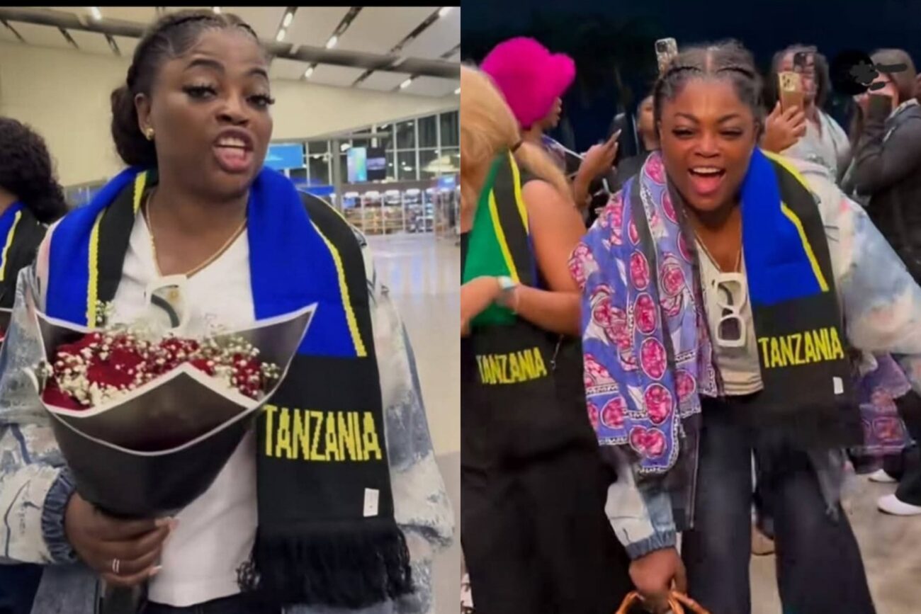 Funke Akindele arrives Tanzania