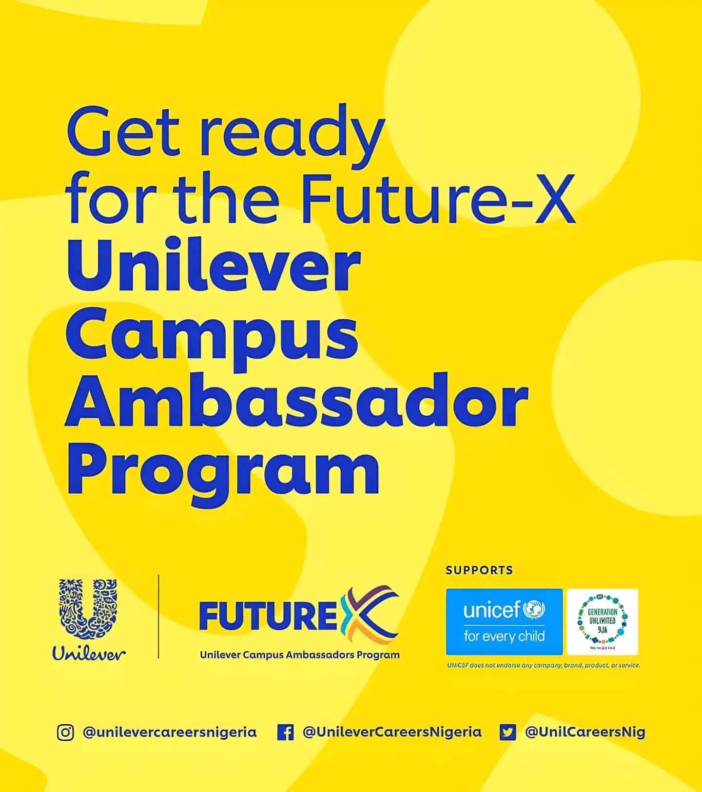 Apply for Unilever Nigeria’s 1-Year Sales Internship (₦90K/Month)