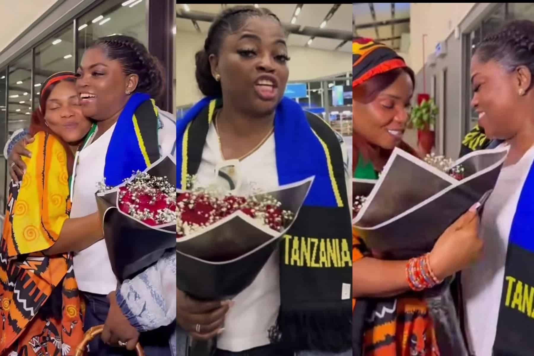 Iyabo Ojo welcomes Funke Akindele to Tanzania