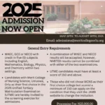 Merit College of Nursing Sciences, Orlu (MCNS) Post UTME Form for 2025:2026