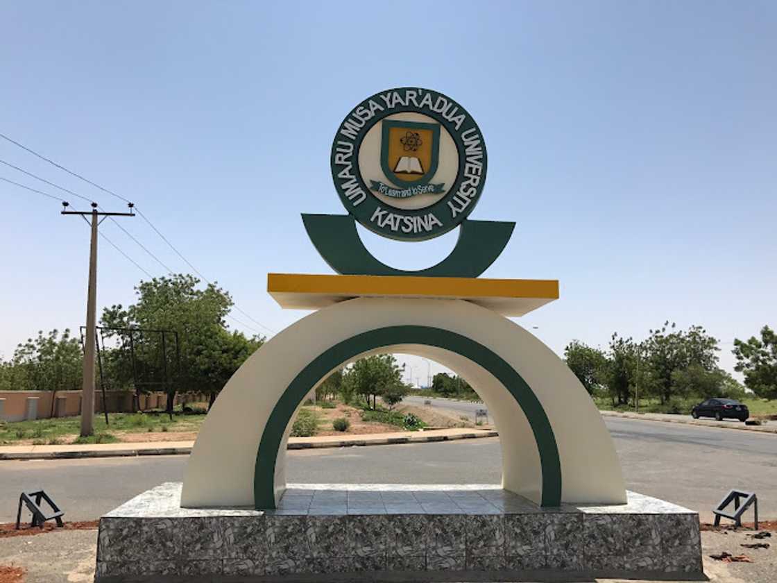 Umaru Musa Yar’Adua University (UMYU) signpost Umaru Musa Yar’Adua University (UMYU) signpost