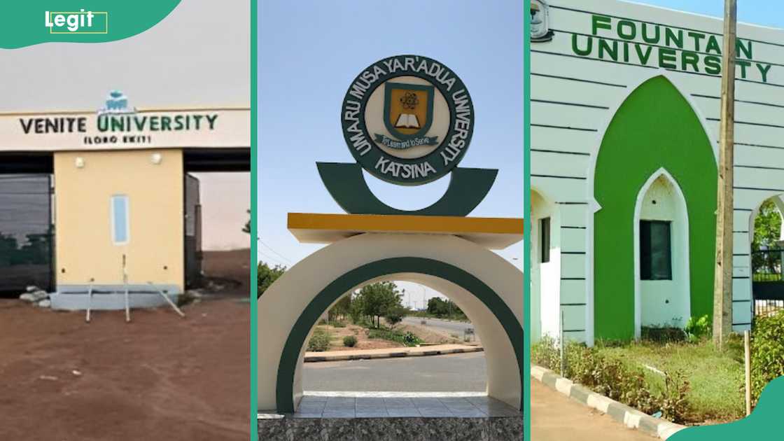 Venite (L), UMYU (C), Fountain University (R) Venite (L), UMYU (C), Fountain University (R)