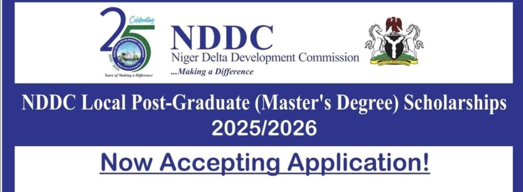 Apply for NDDC 2025/2026 Postgraduate Scholarships
