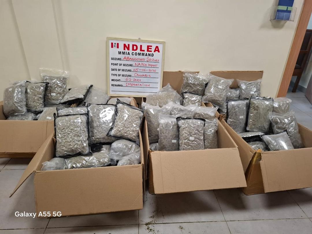 NDLEA intercepts drug consignment disguised as green tea from Thailand at Lagos Airport
