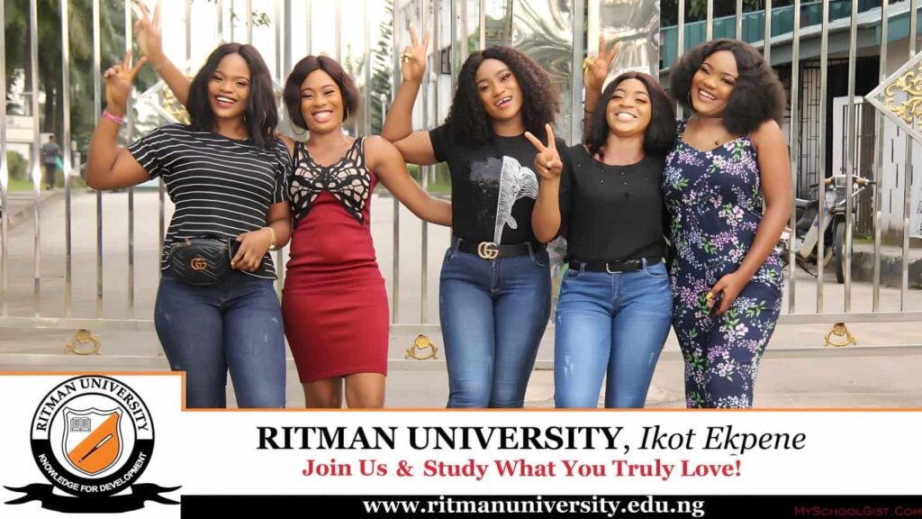 Ritman University Post-UTME/DE Form for 2025/2026 Admission