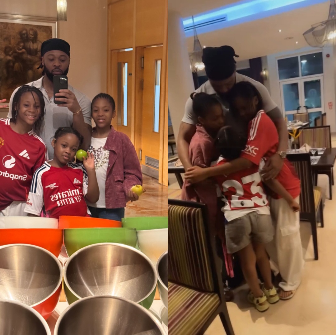 Singer, Flavour Takes His Daughters Out On a Family Date (Video) 1 Singer, Flavour Takes His Daughters Out On a Family Date (Video)