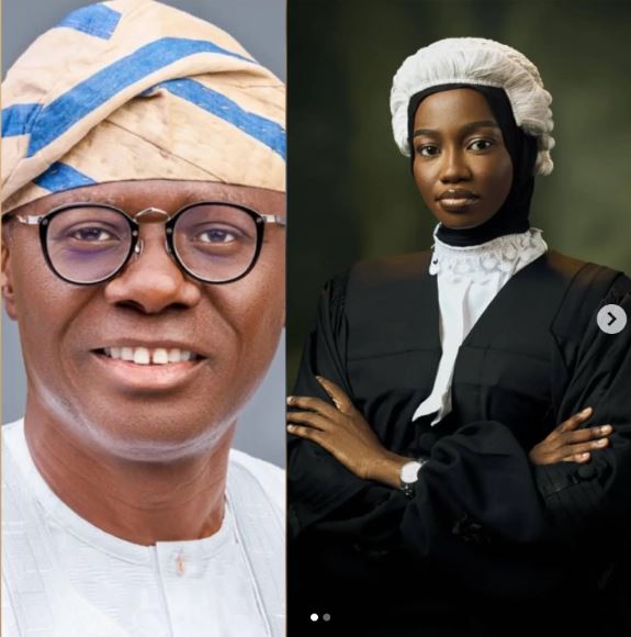 Lagos Governor, Sanwo-Olu Celebrates LASU Law Graduate Who Bagged 8 Awards At Nigerian Law School 1 Lagos Governor, Sanwo-Olu Celebrates LASU Law Graduate Who Bagged 8 Awards At Nigerian Law School